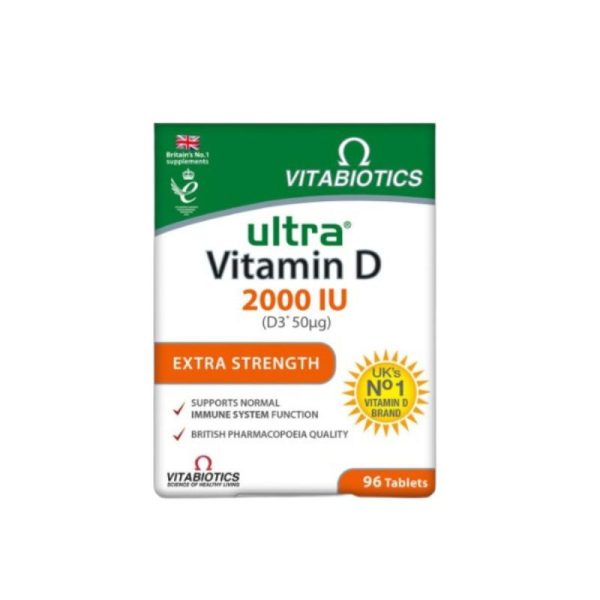 Vitabiotics Ultra Vitaminë D 2000 UI 96 Tableta