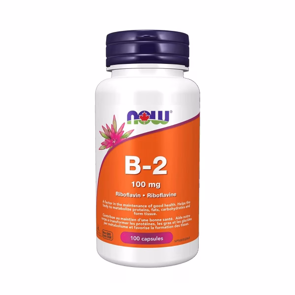 Now Vitaminë B2 100 Mg 100 Kapsula