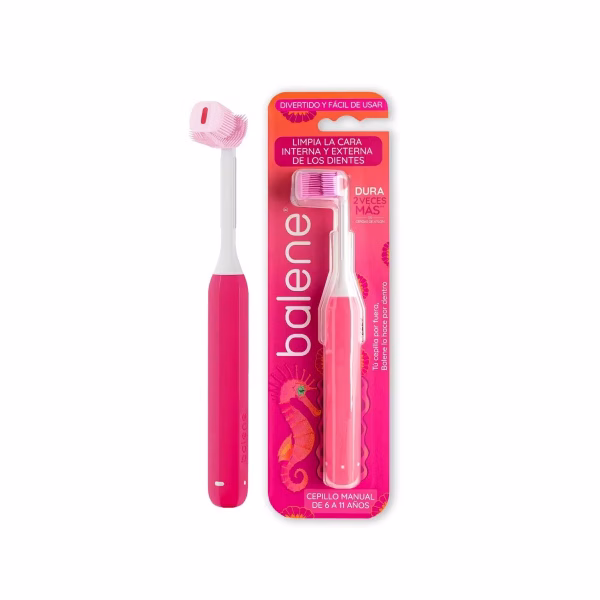 Balene Furça E Dhëmbëve Manuale Për Fëmijë (6-11 Vjeç) Fuchsia