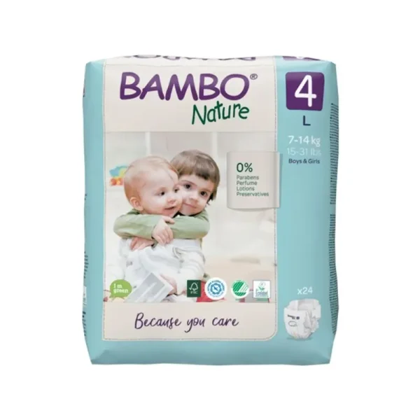 Bambo Nature 4 - Pelena x24 cope (7-14kg)