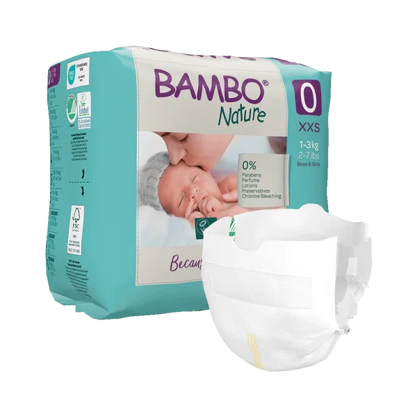 Bambo Nature 0 - Pelena x 24 cope (1-3 kg)
