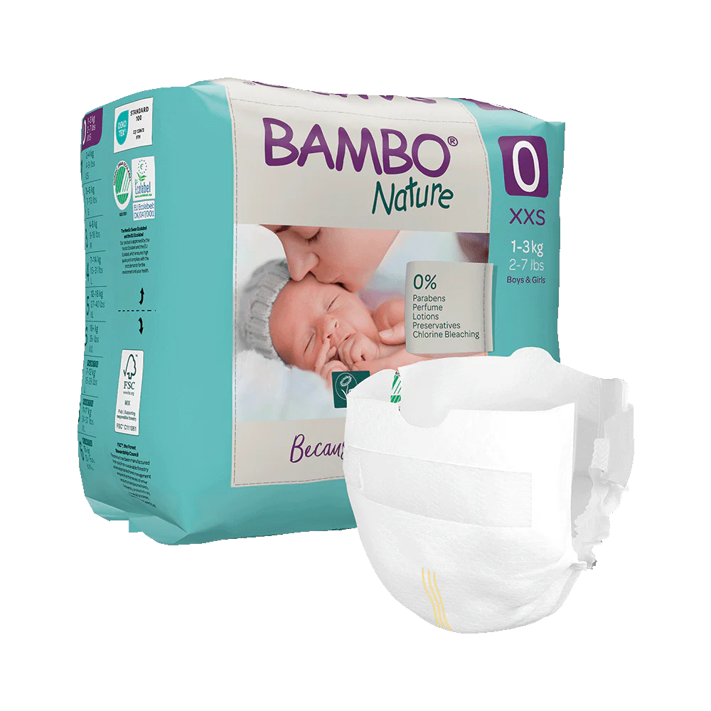 Bambo Nature 0 - Pelena x 24 cope (1-3 kg)