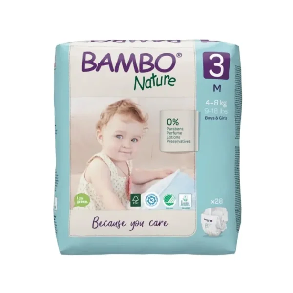 Bambo Nature 3 - Pelena x28 cope (4-8 kg)