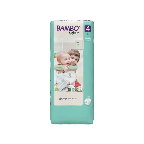 Bambo Nature 4 (paketim i madh) - Pelena x 48 cope ( 7-14kg)