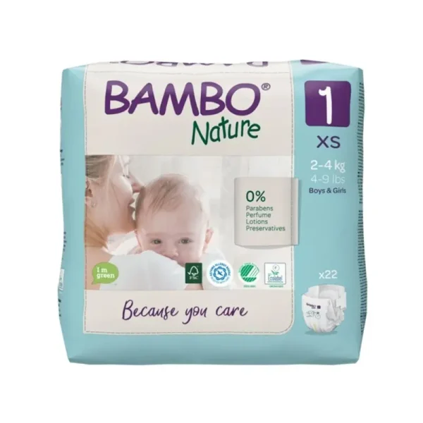 Bambo Nature1 - Pelena x22 Cope (2-4 kg)