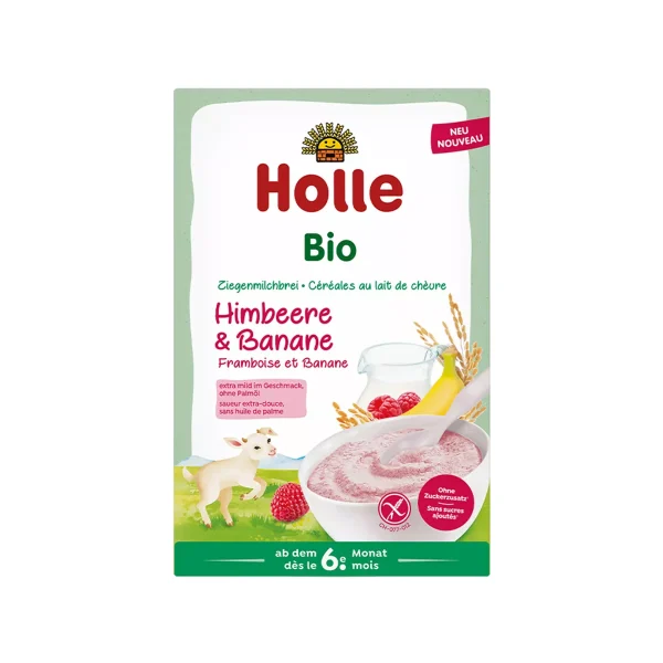 Holle – Drithëra organikë me qumësht dhie, mjedër dhe banane (6m+)